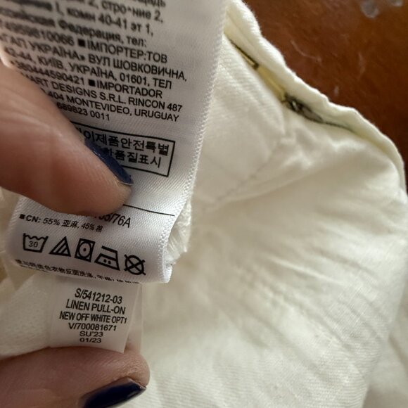 NWT Gap Linen Pants - W size M - Picture 9 of 9